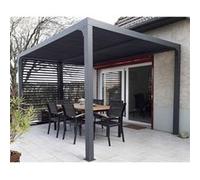 Habrita - Abri De Jardin 10.80 M² Aluminium - Per 3630v Bi Noir