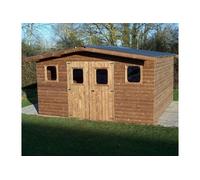 Habrita Abri de jardin THT 4,30 × 3,52 m – 15,14 m² – madriers 28 mm – sans entretien