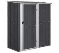 Abri de jardin 180,5x97x209,5 cm Acier galvanisé Anthracite | Acier galvanisé, toit en pente, porte verrouillable, autonome, pour outils de jardin, usage récréatif