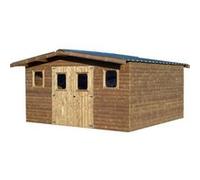 Habrita Abri de jardin THT sans entretien 4,30×4,58 m – 19,69 m² brun doré