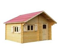 Abri de jardin 24,96m² en bois massif - Double rainurage