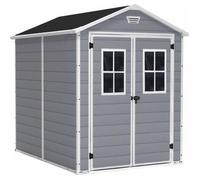 Abri de jardin 4,4 m² avec plancher KETER en résine Premium 86 Gris