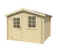 Abri de jardin 6 m² utiles avec porte simple et fenêtre pour rangement - Lasita NINA 230