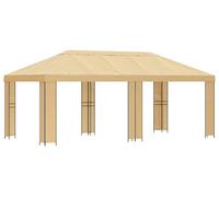 Abri de jardin 6 x 3 m Crème Polyester et Acier 190