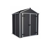 Abri de jardin 6x5 pieds gris anthracite 706787