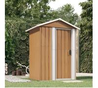 Abri de jardin - AKO - Marron - Acier galvanisé - 126x97,5x177 cm - Porte coulissante