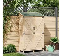 Vidaxl Abri De Jardin Gris 59,5 X 56 X 176,5 Cm Bois D'ingénierie