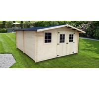 abri de jardin bois 20m2 "California" 4x5m épaisseur 28mm