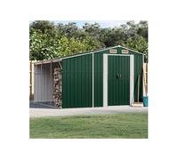 Vidaxl Abri De Jardin Vert 277x279x179 Cm Acier Galvanisé