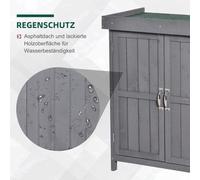 Abri de jardin – Chalet de jardin – Boîte à outils – Rangement de jardin – Coffre de rangement – Bois d'érable verni, résistant aux intempéries – Compact : 74 x 43 x 88 cm