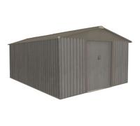 Abri de jardin métal aspect bois vieilli 1014 - 13,51 m² - Chalet et Jardin