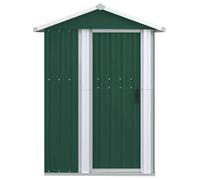 Abri de jardin - DUOKON - FAN316233 - Acier galvan - MODERNE Abri de jardin Vert 126x97,5x177 cm Acier galvanisé 52566
