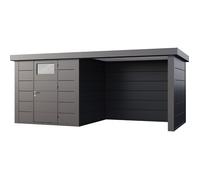 Abri de Jardin ELEGANTO 2724 lounge S fermé D - Façade L.268 x l.238 cm - lounge L.284 x l.258 cm - 6,4 m² et 6,8 m²