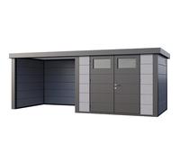 Abri de Jardin ELEGANTO 3024 lounge S fermé G - Façade L.298 x l.238 cm - lounge L.284 x l.258 cm - 7,1 m² et 6,8 m²