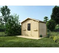 Abri de jardin en bois - 12m2 - 4x3m - Ep. 28mm - Couleur: naturel - DOM137