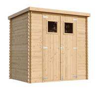 Abri de jardin en bois 2.22 m² TIMBELA - Ep. 19 mm - 188x118 cm - Plancher NON inclus - M311