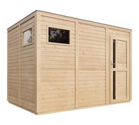Abri de jardin en bois 6,18 m² sans sol imprégné
