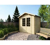 Abri de jardin en bois - 6m2 - 3x2m - Ep. 28mm - Couleur: naturel - DOM420
