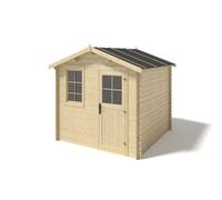 Abri de jardin en bois - 6m2 - 3x2m - Ep. 28mm - Couleur: naturel - DOM472
