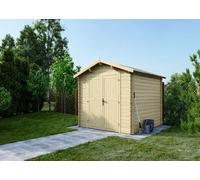 Abri de jardin en bois - 9m2 - 3x3m - Ep. 28mm - Couleur: naturel - DOM531