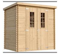 Abri de jardin en bois avec sol traité de haute qualité - 2.22m2