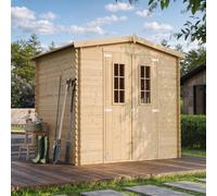 Abri de jardin en bois avec sol traité - l236xl226xh218 cm - 4.33m2