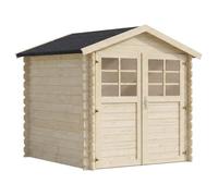 Abri de jardin en bois ""Beaumont"" - 4.48 m² - 223 x 201 cm - 28 mm