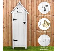 Abri de Jardin en Bois - Blanc