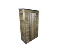 Abri de jardin en bois de 0,71 m2 mural avec plancher ARM1105A Habrita Foresta