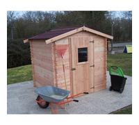Abri de jardin en bois DOUGLAS 2x2m épaisseur 28mm