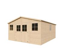 Abri de jardin en bois - h246x418x522 cm-20 m²