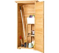 Abri de jardin en bois imperméable pour outils de jardinage 31,5 x 63,8 pouces