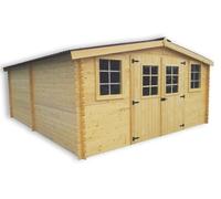 Habrita Abri de jardin en bois Balta 4,16×5,14 m