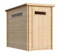 Abri de Jardin en Bois, Petite fenêtre - Stockage extérieur l239xL144xH198 cm/2.63 m2 - Petit abri à Outils, Local à vélos - Toit imperméable, fenêtres TIMBELA M306A