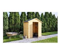 Generique Abri de jardin en bois ARB29848 Pin brut 1,86 m² Panneaux 12 mm Toit bitumé