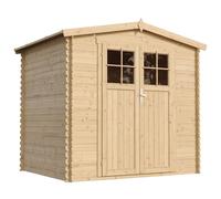 Abri de Jardin en Bois - Porte verrouillable de Haute qualité- Stockage extérieur I236xL226xH218 cm/ 4,33 m2 Petit abri à Outils, Local à vélos - Toit imperméable, fenêtres TIMBELA M369F