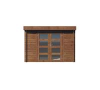 Abri de jardin en bois traité ep. 28mm surface utile 7.5m² INT024