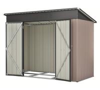 Abri de jardin en métal - Abri de jardin - Range-vélos - Rangement pour outils de jardin - Abri extérieur - Acier galvanisé