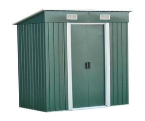 Abri de jardin en métal - Bonne qualité - 2.05 m² - Vert - Traditionnel