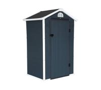 Abri de jardin en plastique, structure en aluminium 1,39m² MÉLANTOIS