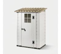 Abri de jardin en PVC avec plancher et fenêtres 139x95x201 Tuscany Evo