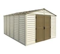 Grande cabane de jardin plastique Duramax WoodBridge Plus 3,2x4 m