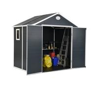 Abri de jardin en résine Bergen 2,4 x 1,9 m CoverTech anthracite