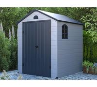 Abri de jardin en résine gris 3,65 m² - CESIO