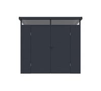 Vente-unique - Abri de Jardin en résine Gris Anthracite 4,57 m² avec Plancher - MINARO
