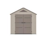 Abri de jardin en résine HDPE beige et marron 4,5 m² avec plancher - épaisseur 22 mm - ANTEVA