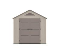 Abri de jardin en résine HDPE beige et marron 9,5 m² avec plancher - épaisseur 22 mm - ANTEVA