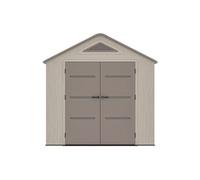 Abri de jardin en résine HDPE beige effet bois 4,5 m² avec plancher - épaisseur 22 mm - ANTEVA