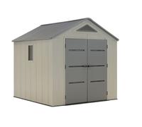 Abri de jardin en résine pour outils Boston 2,5 x 2,46 m CoverTech gris