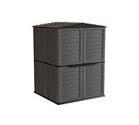Art Plast - Abri de Jardin Extérieur 5500L Gris Anthracite - Polypropylène 151x208x200 - Cabanon de Jardin Plancher intégré